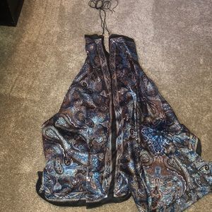 Casual flowy silky dress